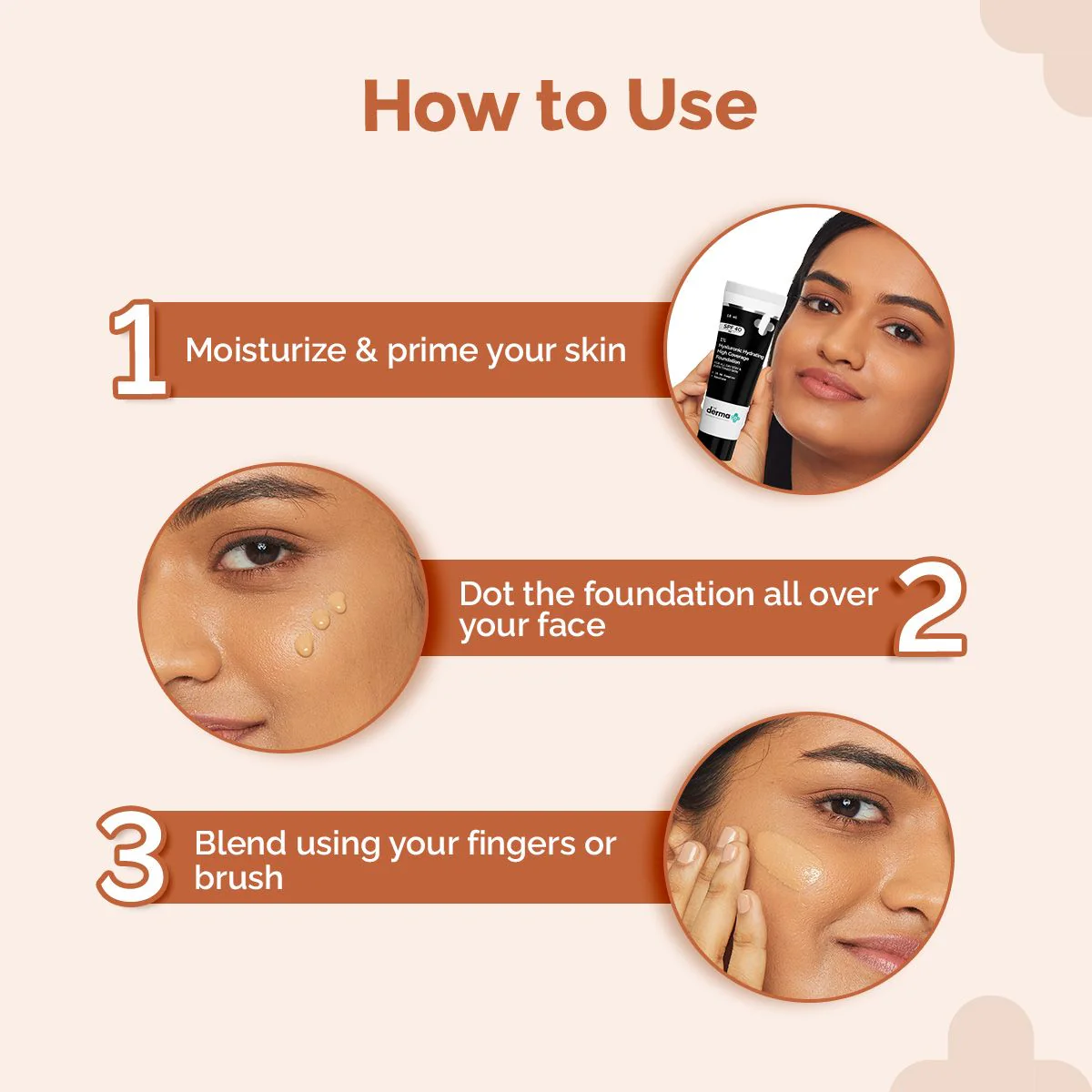 1% Hyaluronic Hydrating High Coverage Foundation - 18ml | Nude - Image 7